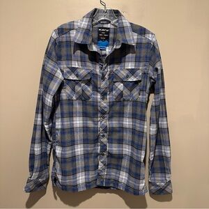 Kavu Flannel Shirt Men's XS Plaid Long Sleeve Collared Button Down Outdoor